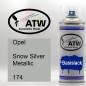 Preview: Opel, Snow Silver Metallic, 174: 400ml Sprühdose, von ATW Autoteile West.